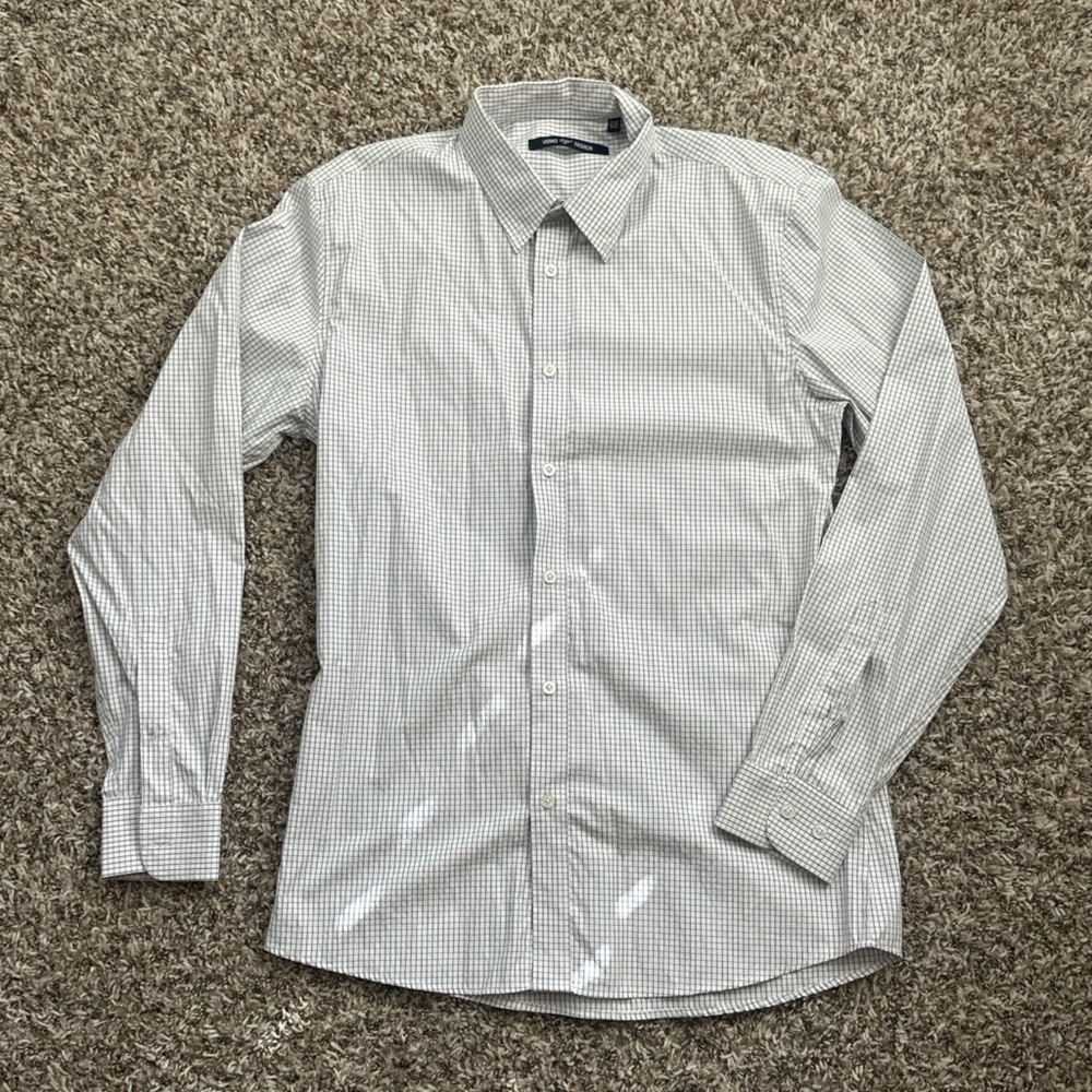 Men's Gray Checkered Shirt